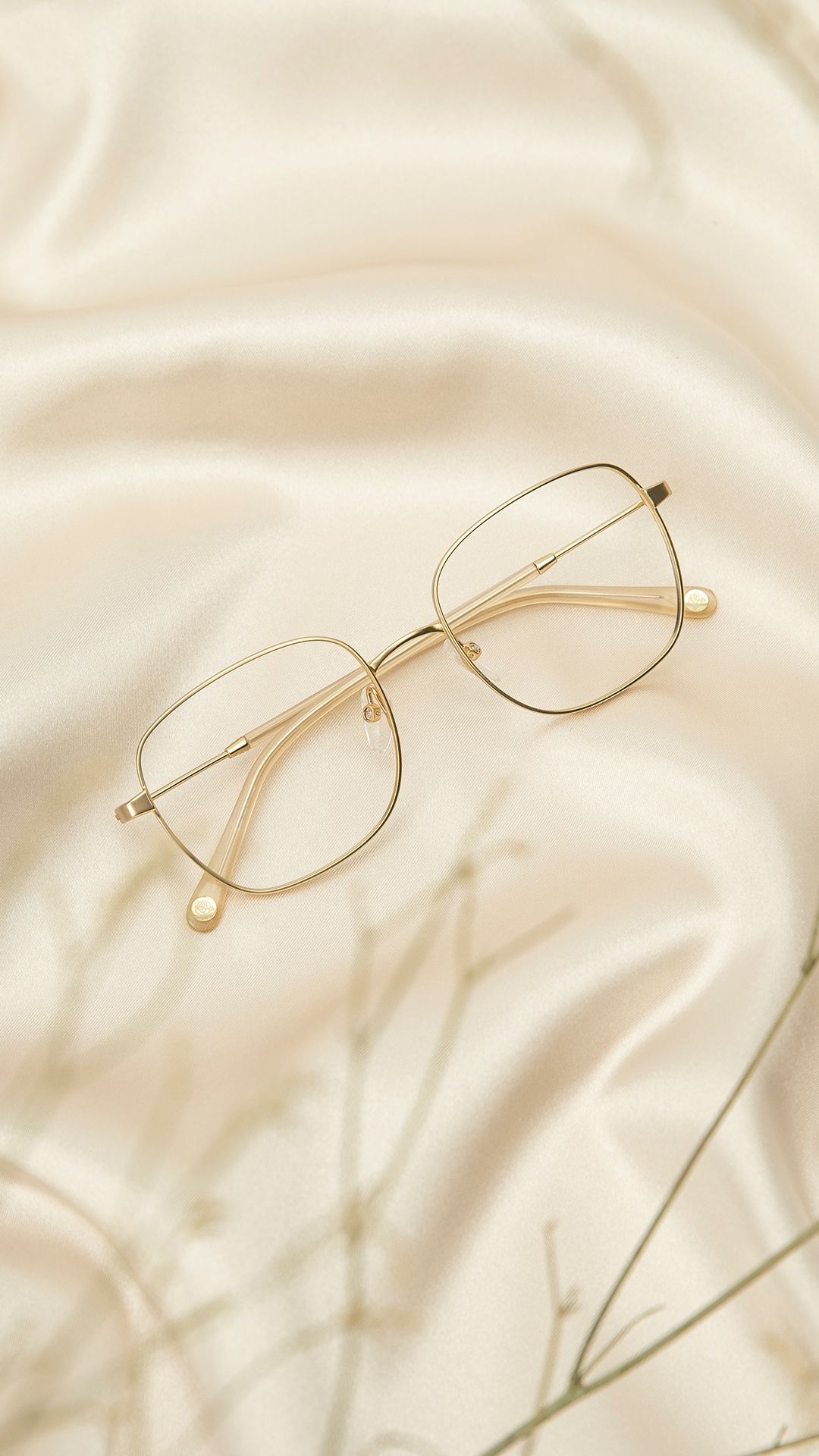 Women's Square Eyeglasses | Henriette Gold