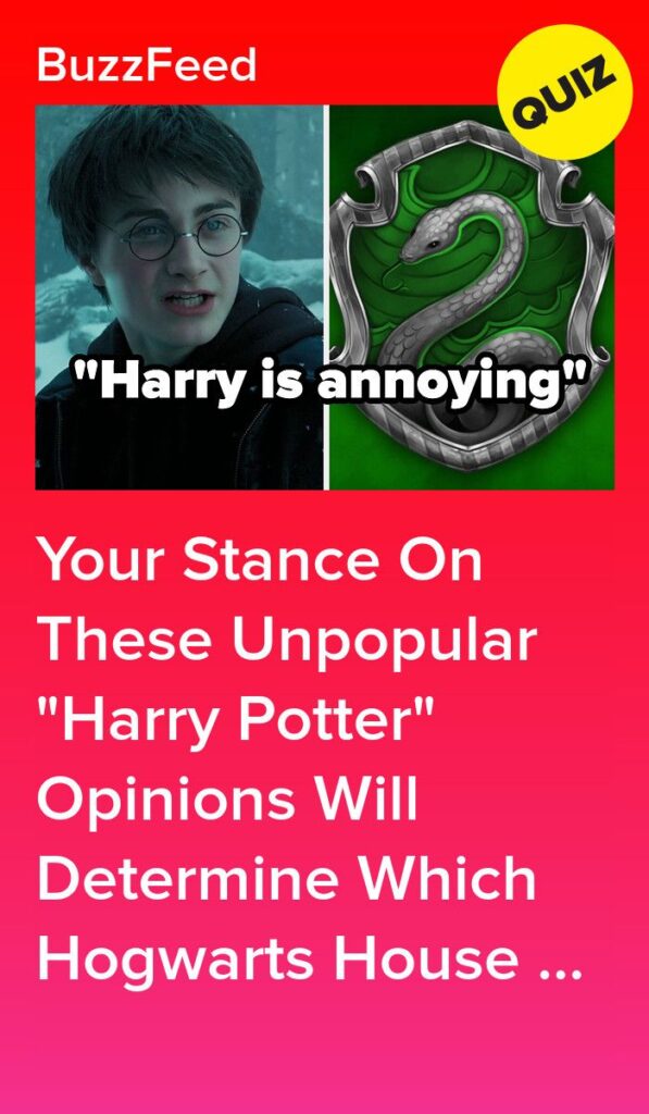 Your Stance On These Unpopular &Quot;Harry Potter&Quot; Opinions Will Determine Which Hogw