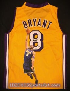 ad eBay , Kobe Bryant Los Angeles LAKERS “H, Painted” Autographed Jersey FLYIN Images