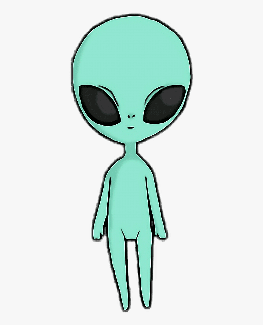 #alien #extraterrestre #verde #ovni #kawaii #cute - Transparent Background Alien