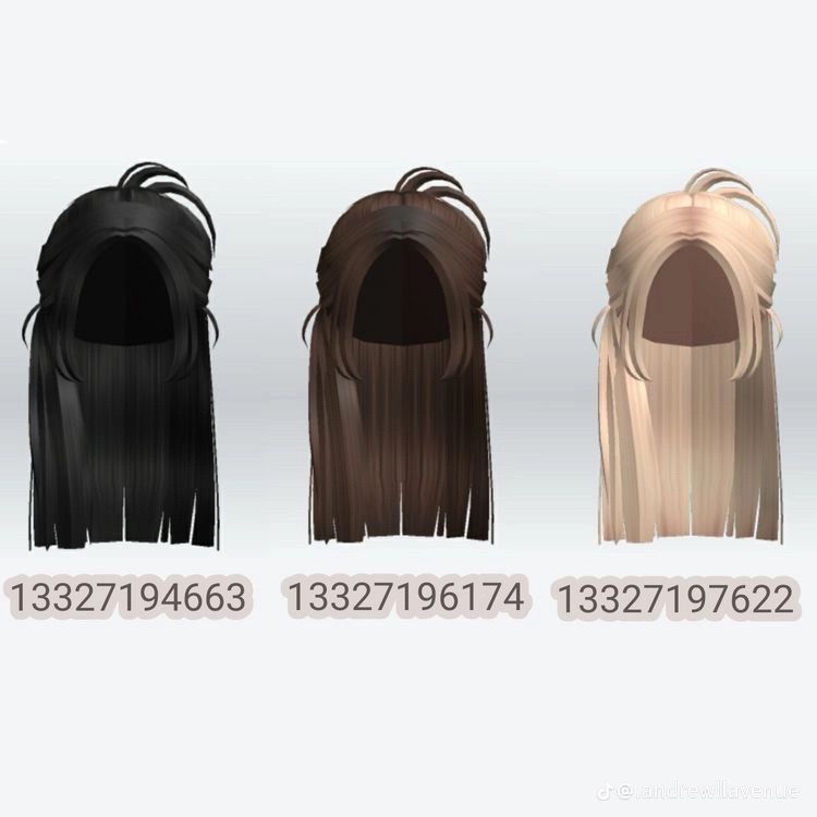 Berry Avenue Hair Codes Blackbrown And Blonde Images