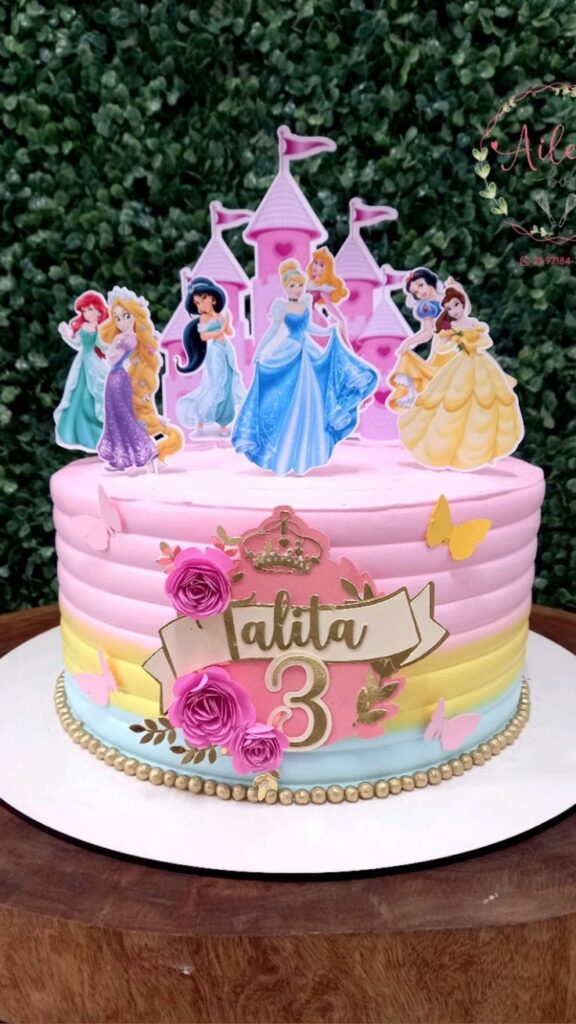 Bolo Princesas Disney | Princess Cake, Princess Cupcakes, Birthday Party Cake