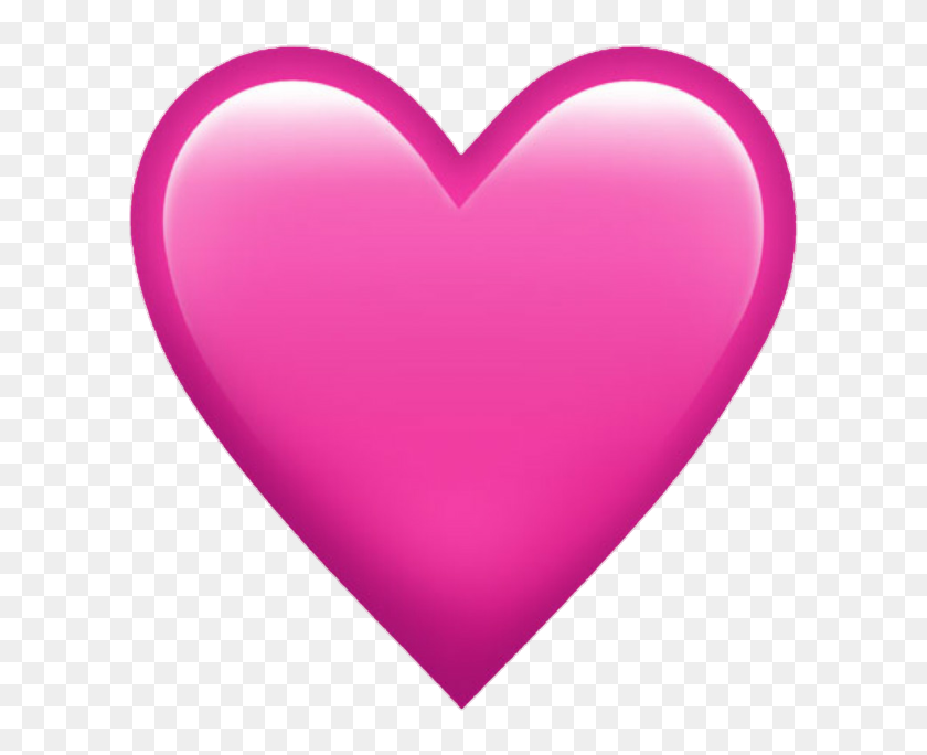 #corazon #rosa - Iphone Pink Heart Emoji, HD Png Download(720x662) - PngFind