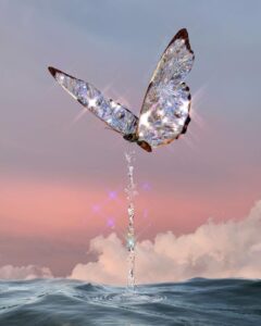 crystal butterfly HD Wallpaper
