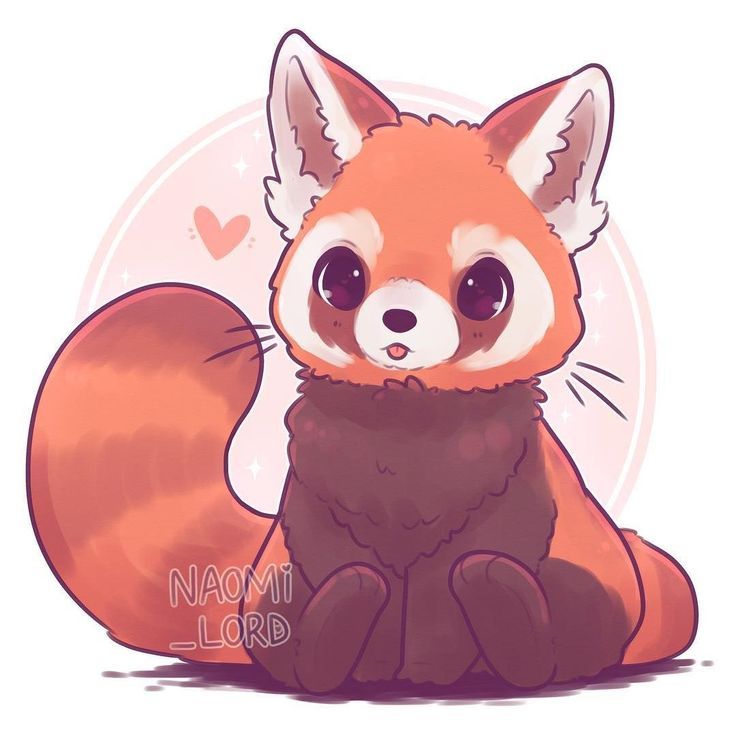 Cute Animated Red Panda Images