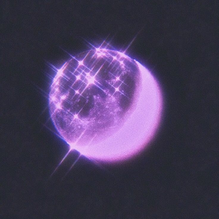 Cute Purple Moon