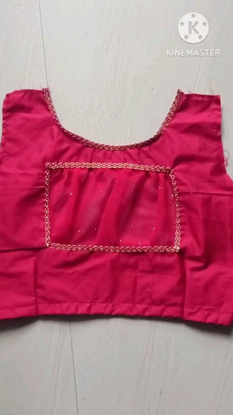 Designer Back Neck Blouse Cutting And Stitching Images