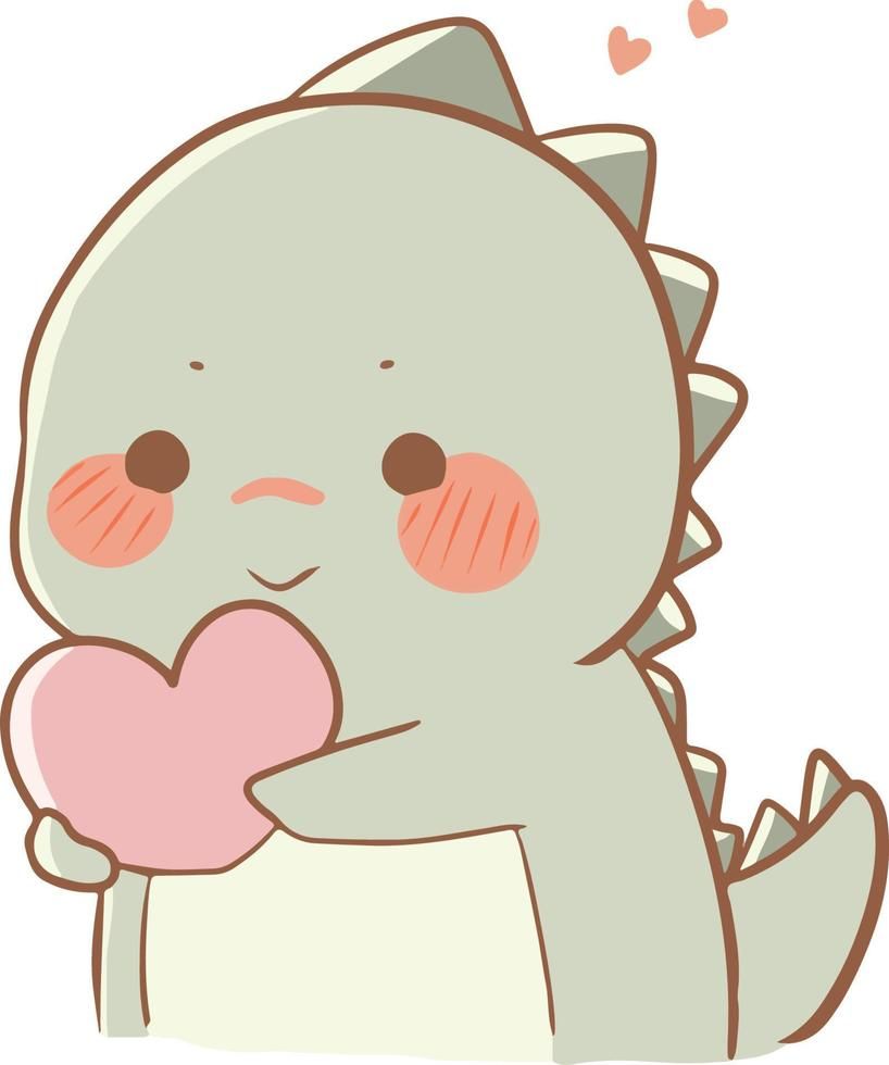 Download dinosaur character cartoon cute kawaii animal illustration clipart for 