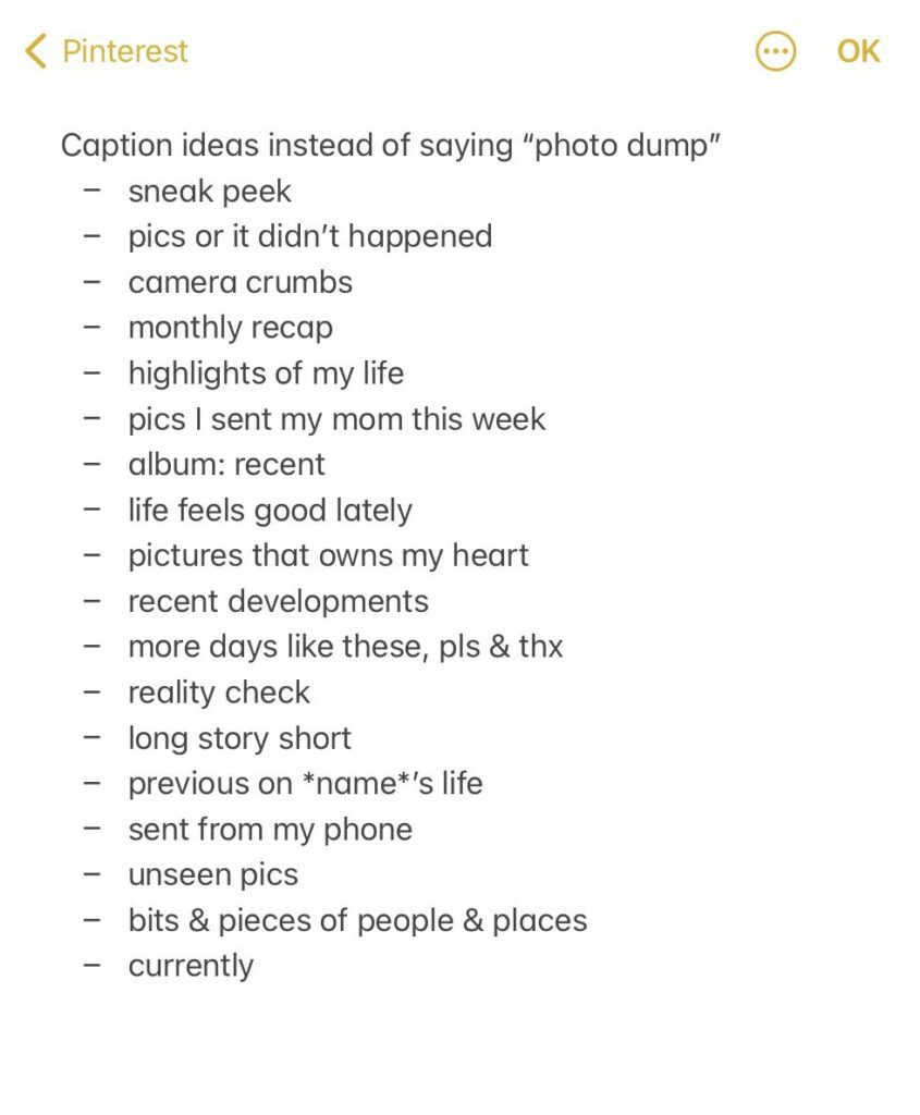 Photo Dump Captions Follow For More 🌿