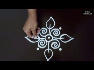 easy daily kolam | 3in1| 2 *2 dots | small and simple Kolam for beginners  | @Re HD Wallpaper