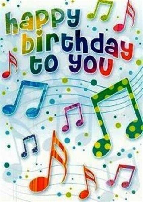 happy birthday musical note images