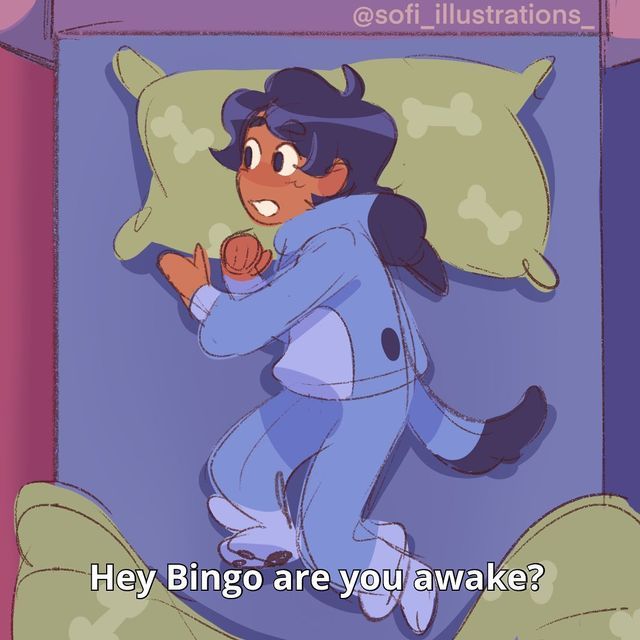 Ilustrasofi On Instagram: &Quot;I’m Bingo Here * #Bluey #Blueyheeler #Bingo #Bingohe