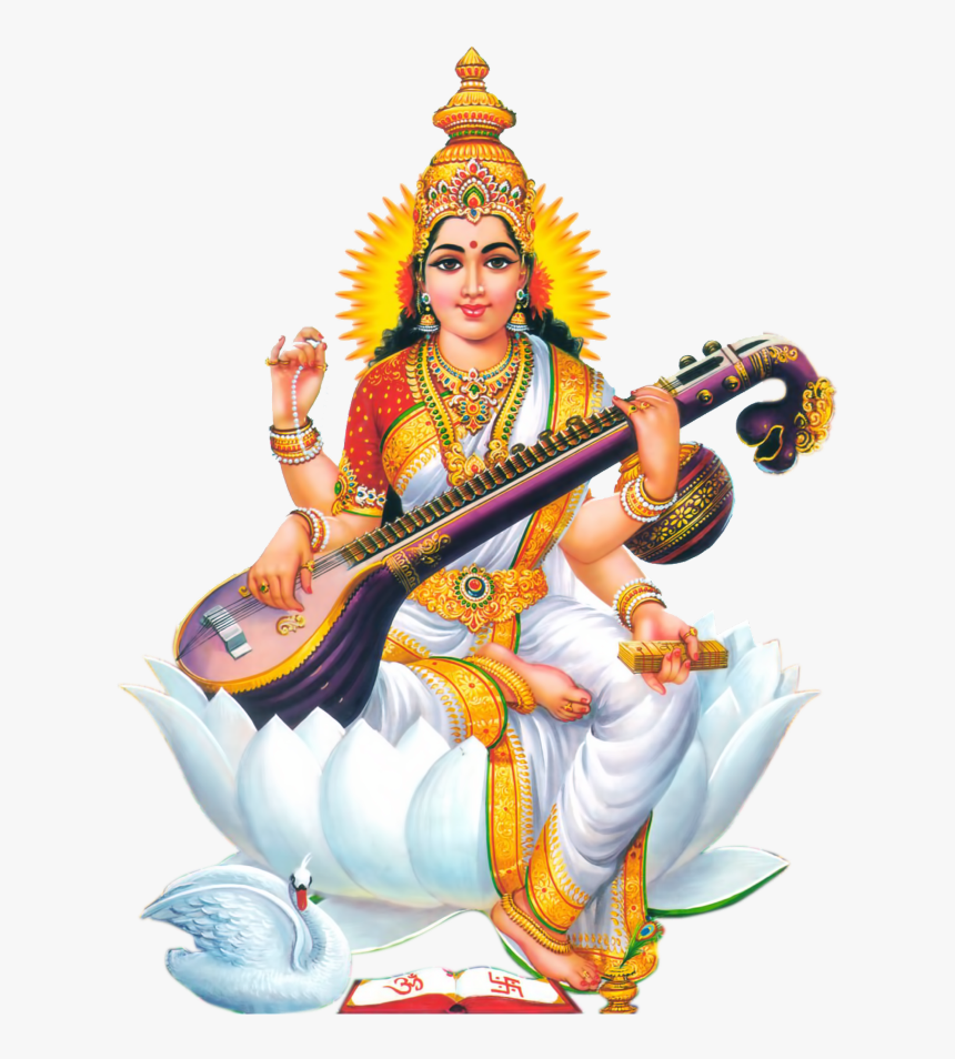 #India #Religion #God #Freetoedit - Saraswati Mata Png Hd, Transparent Png , Tra