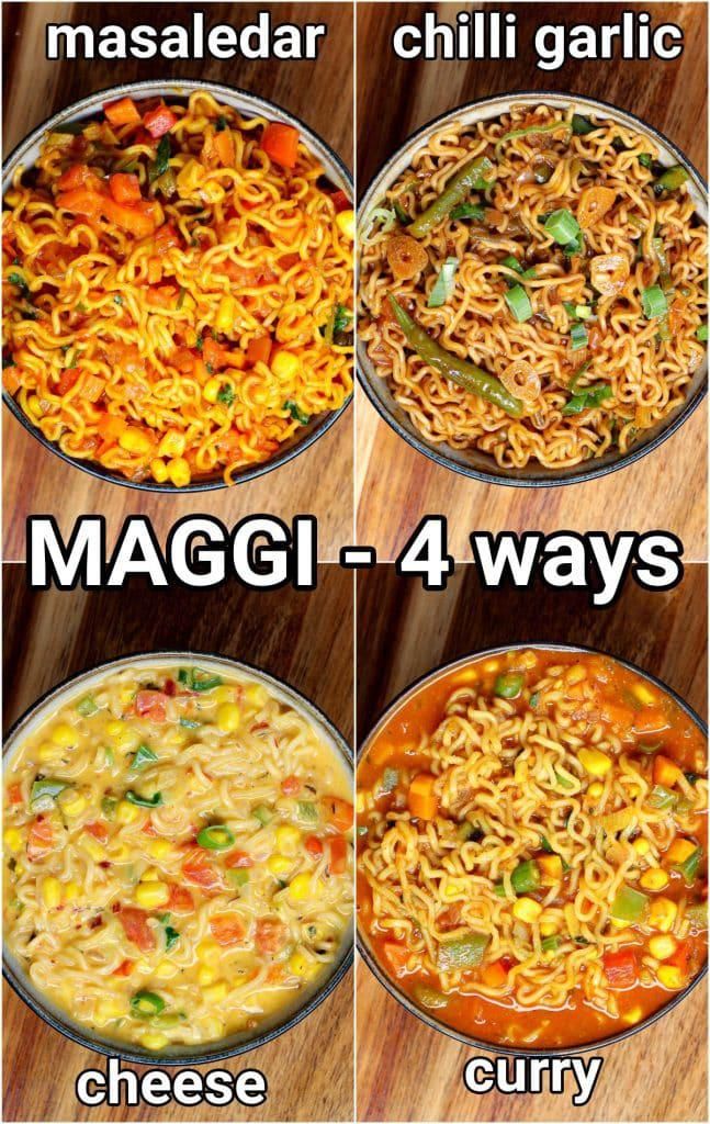 Maggi Noodles Recipe Maggi Masala 4 Ways Cheese