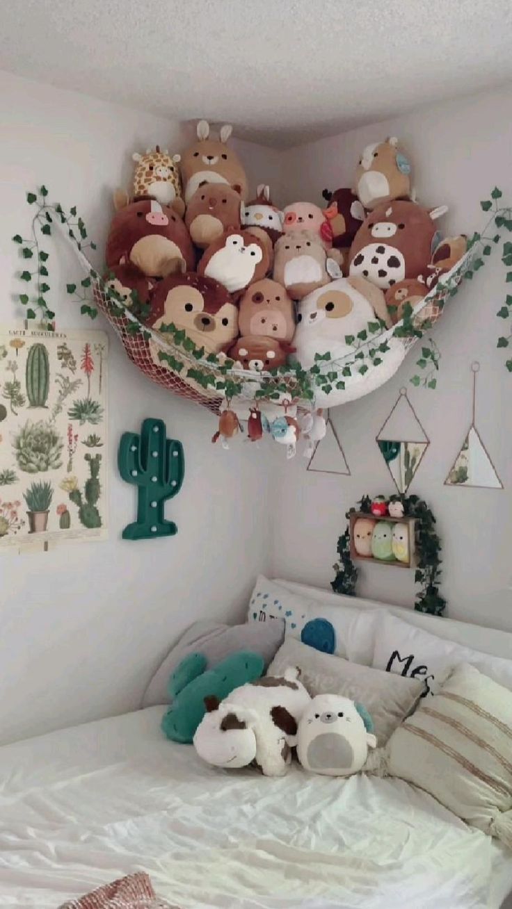 my dream squishmallow corner | Cute bedroom decor, Cool room designs, Cozy room 