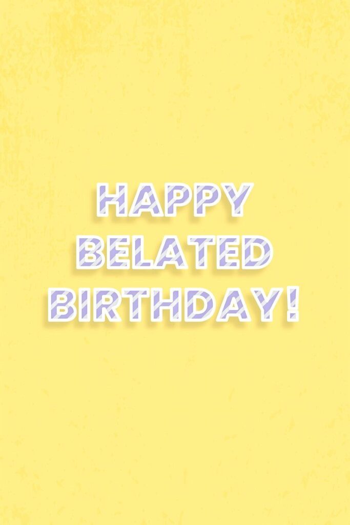 Download Free Image Of Happy Belated Birthday! Candy Cane Font Typography By Hei