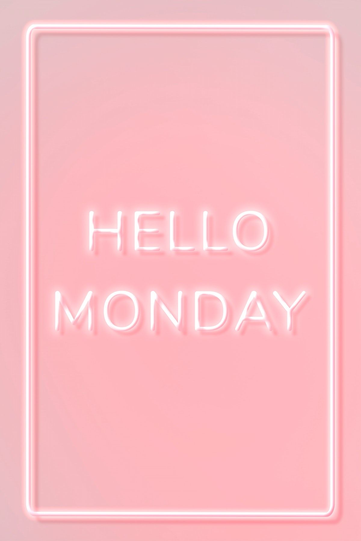 Download free image of Neon frame Hello Monday border text by Hein about monday,