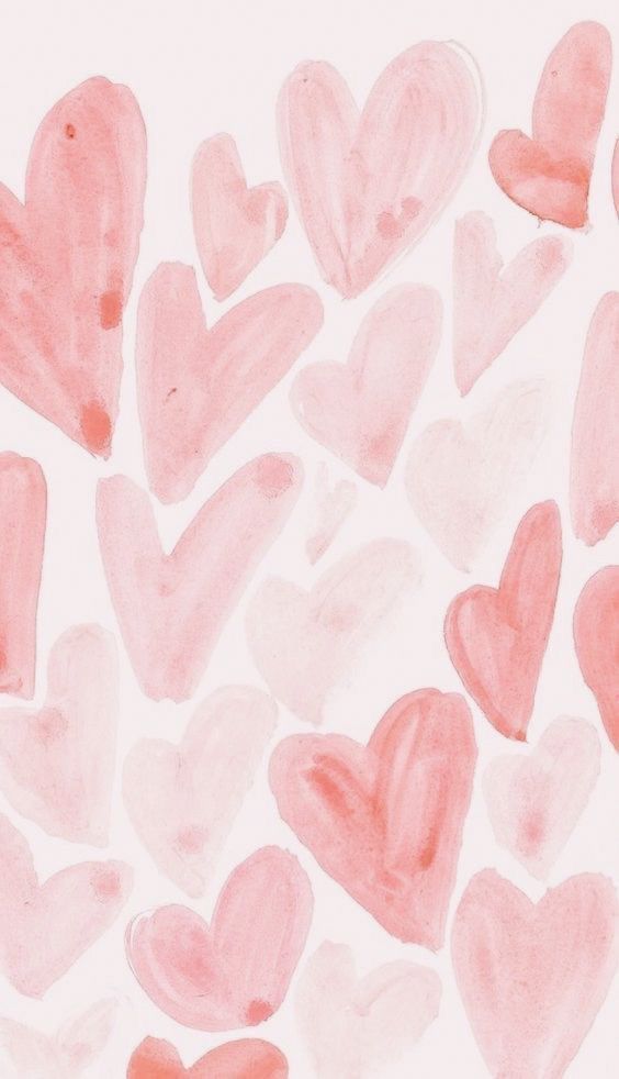 Pink Hearts Background 💕