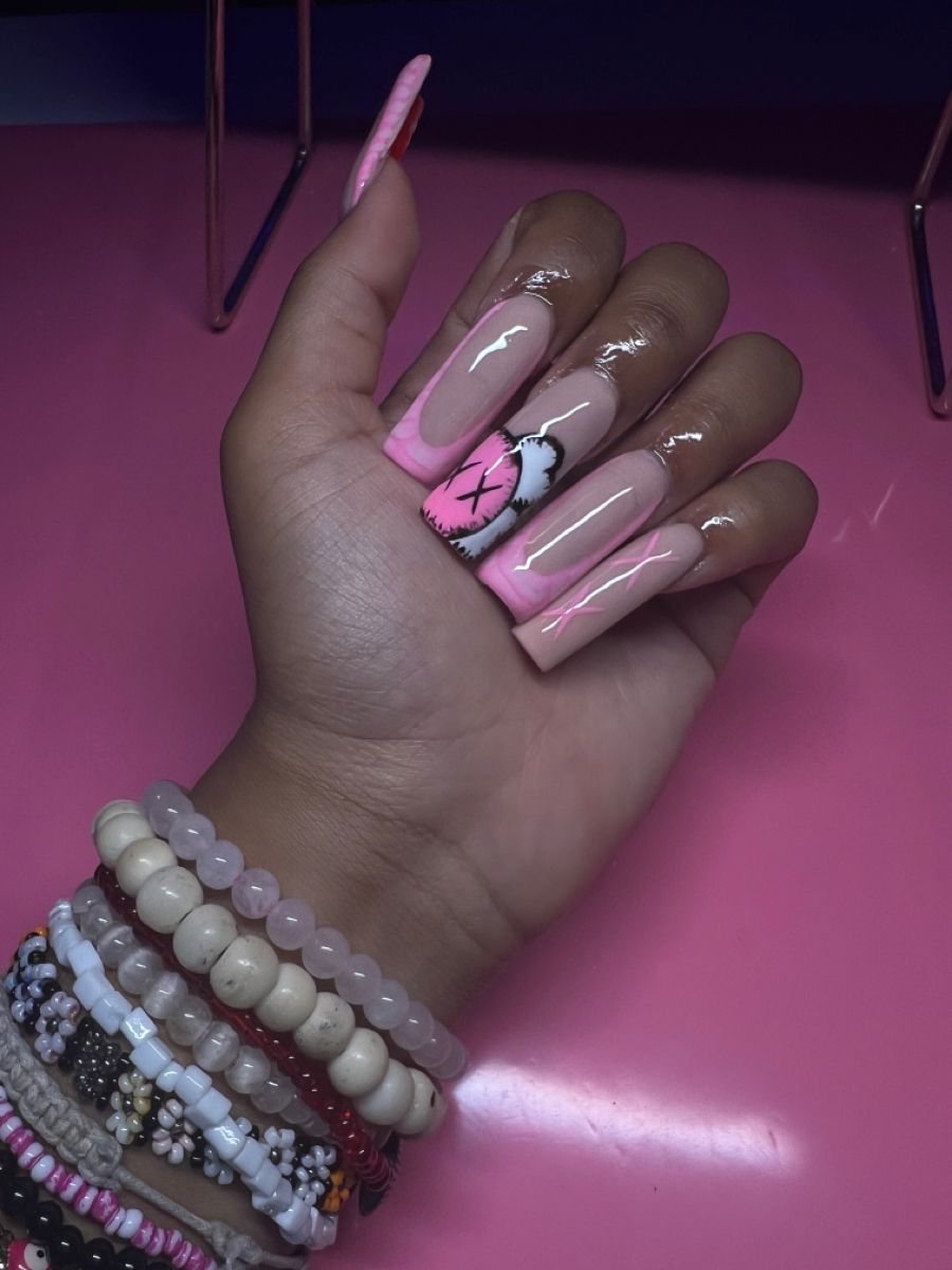 pink nail inspo