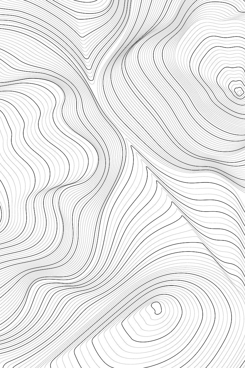 , premium of Gray topographic pattern on a white background