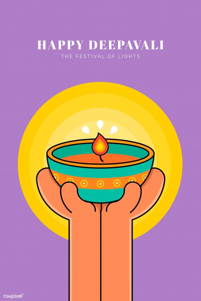 Download Premium Vector Of Happy Deepavali, The Festival Of Lights Background Ve