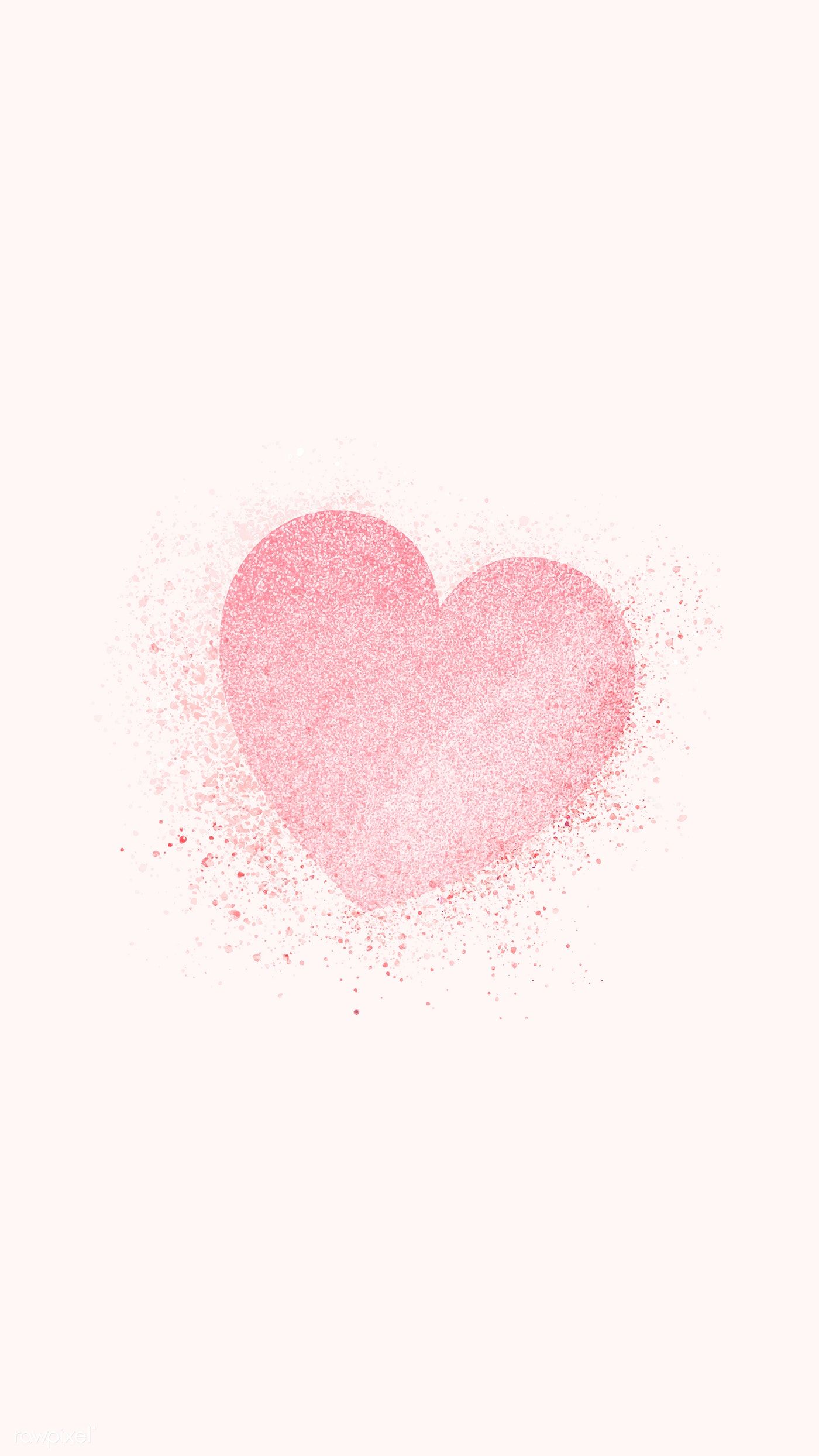 Download premium vector of Shimmering valentines pink heart vector by Kappy abou
