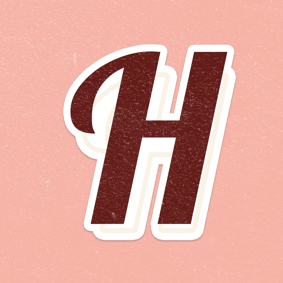 , , psd , of Letter H font printable a