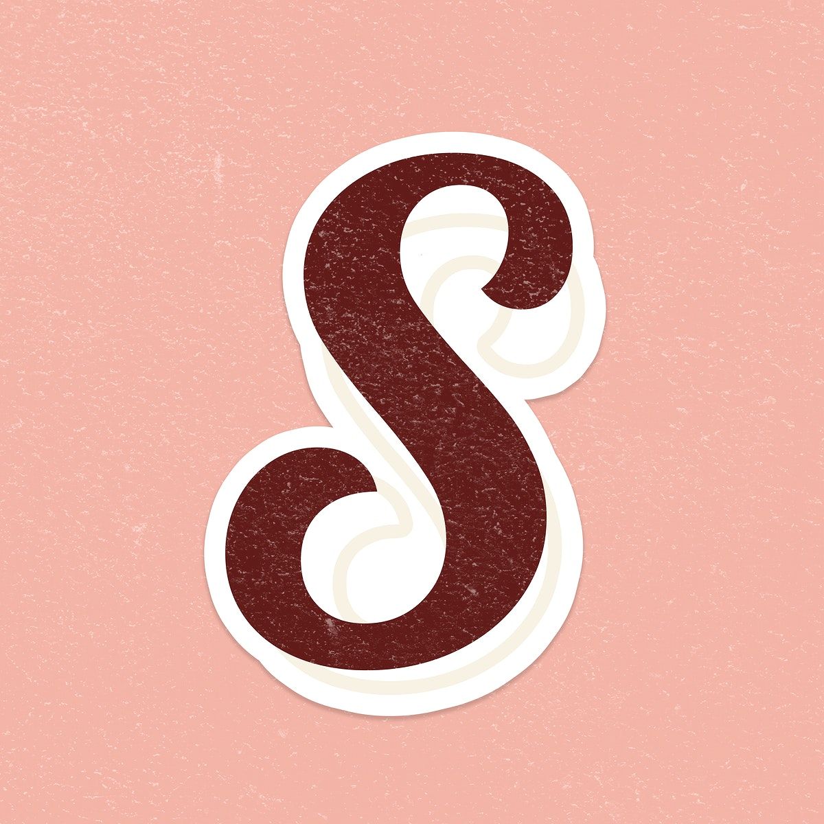 Download free psd / image of Letter S font printable a to z lettering alphabet p