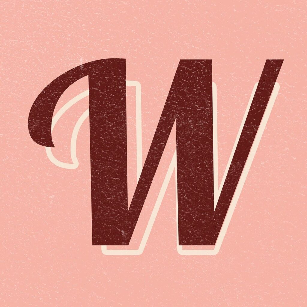 Psd Of Letter W Font Printable A