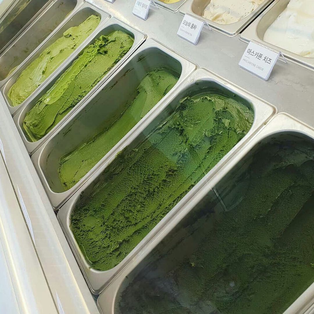 shades of aesthetic green ice cream 🍦🌿
