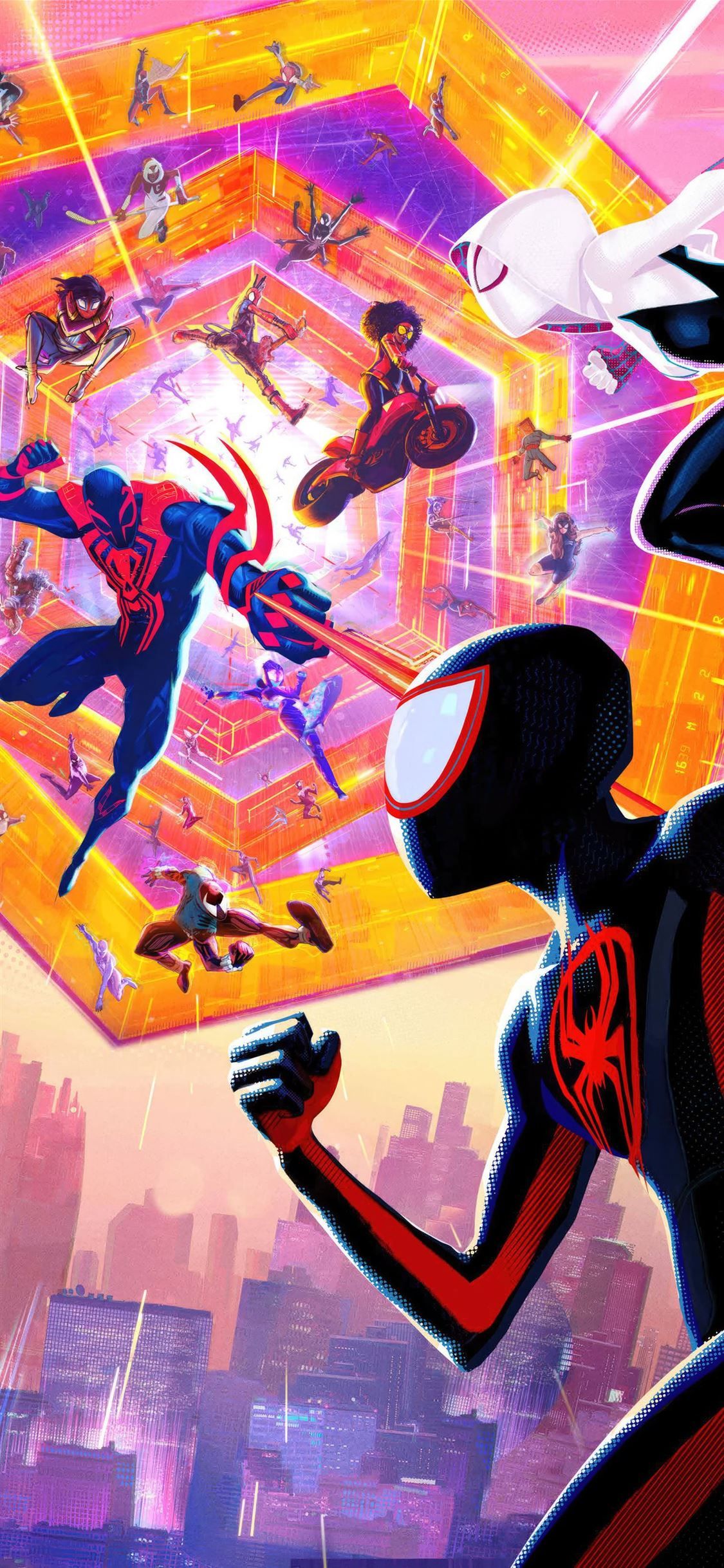 spiderman across the spider verse 4k iPhone Wallpapers