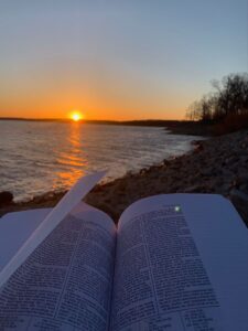 sunset bible study HD Wallpaper