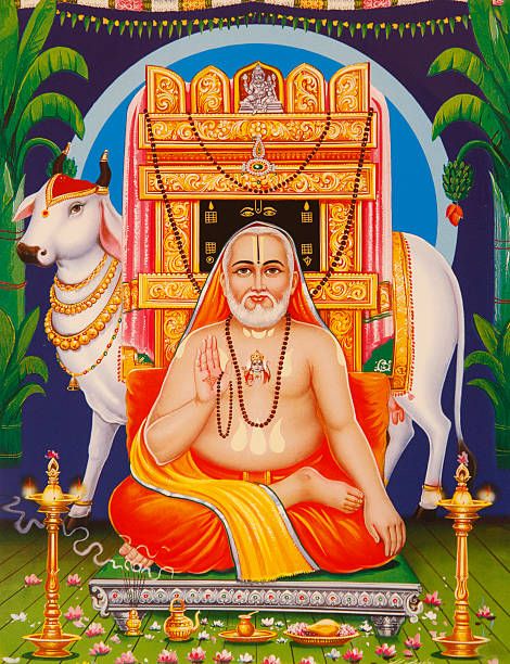 Picture of Sri Guru Raghavendra Swamy, a 16th-century Hindu saint