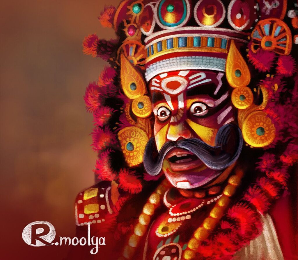 Yakshagana Painting Raviraj Moolya Images