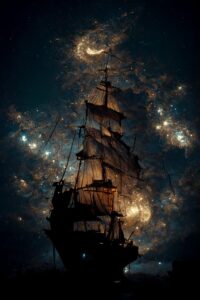 Корабль в звёздной ночи Images